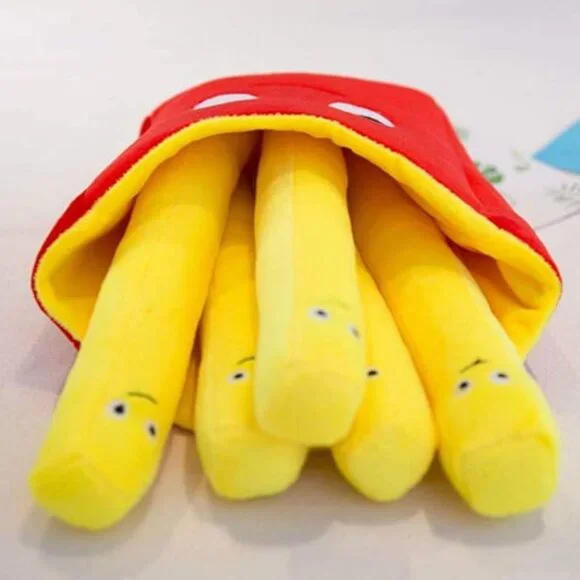 Soft French Fries Plush Toys Lovely Food Stuffed Food Pillow Sofa Pillow - Picture 3 of 6